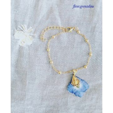 Bracelet chapelet hortensia
