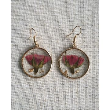 Boucles roses rouges